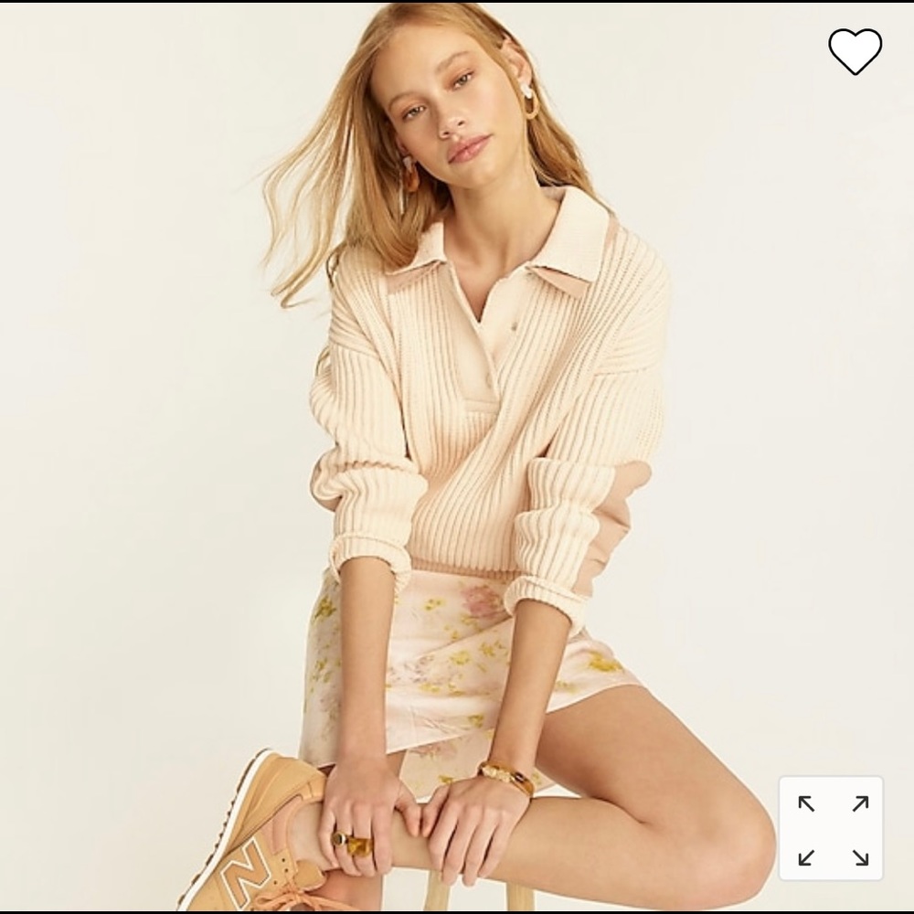 J Crew elbow patch sweater size S